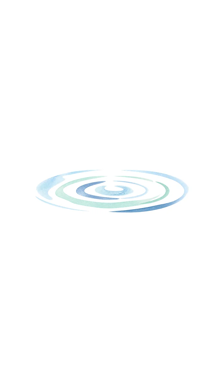 Illustration aquarelle de ronds concentriques à la surface de l'eau